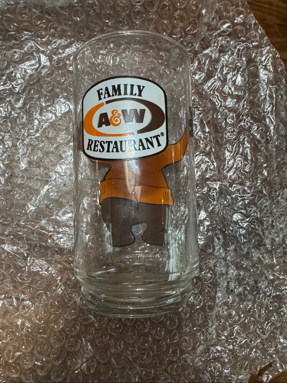 Vintage 1970s A&W Family Restaurant Great Root Bear Glass Rooty Advertising